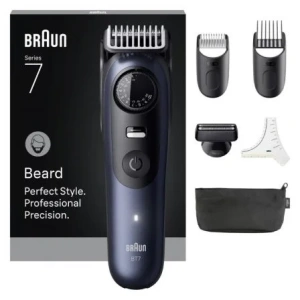 Afeitadora Braun BeardTrimmer 7 BT7520/ con Batería/ 6 Accesorios