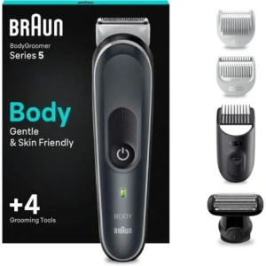 Cortapelos Braun BodyGroomer Series 5 BG5360/ con Batería/ 4 Accesorios