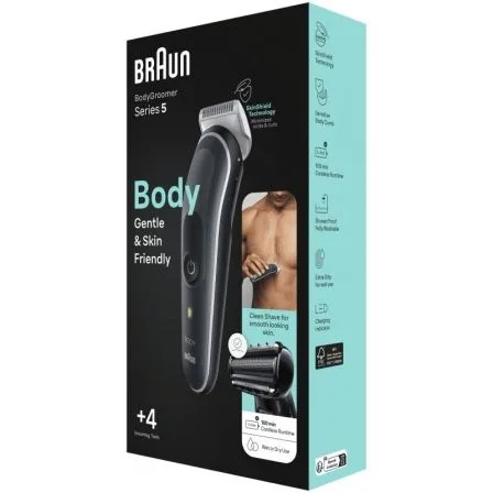 Cortapelos Braun BodyGroomer Series 5 BG5360/ con Batería/ 4 Accesorios - Imagen 3