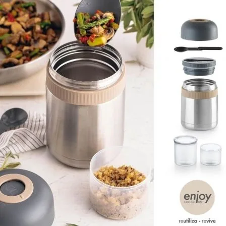 Termo Bra Enjoy Signature A196122/ Capacidad 800ml/ para sólidos y líquidos - Imagen 3