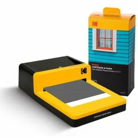 Papel Fotográfico + Cartuchos para Kodak Dock PD450 y KD600/ 4"x6"/ 80 Hojas - Imagen 2