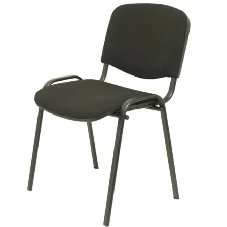 Pack 4 Sillas de Oficina Piqueras y Crespo Iso arán PACK426ARAN840/ Negra - Imagen 3