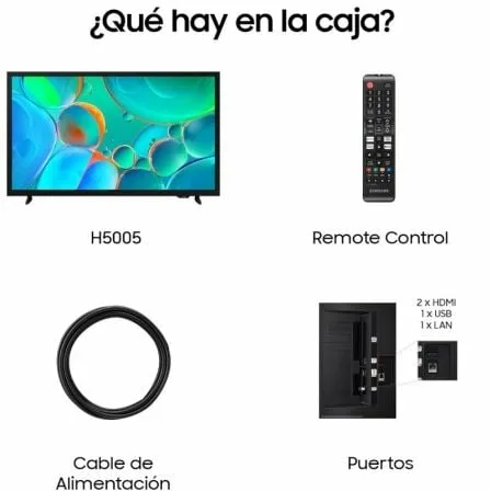 Televisor Samsung H5005 TU32H5005FK 32"/ HD/ Smart TV/ WiFi - Imagen 3