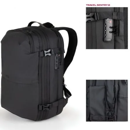 Mochila TooQ TQBP-V101-BK/ Capacidad 30-55L/ Negra/ Incluye Bomba de Aire - Imagen 2