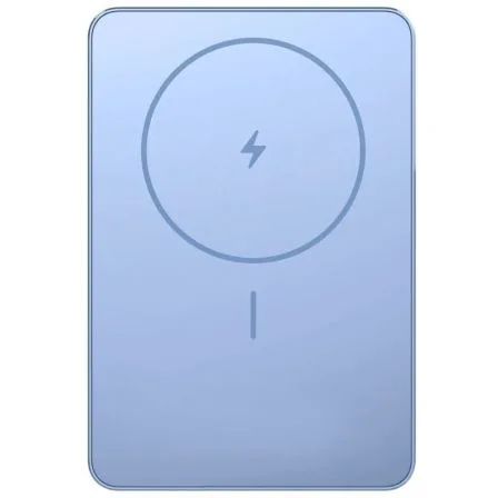 Powerbank 5000mAh Xiaomi Super Slim Magnetic Power Bank 5000/ Wireless/ Azul/ Incluye Cable USB Tipo-C