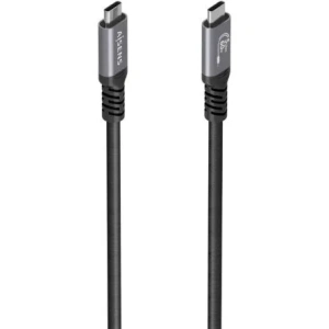 Cable USB 3.2 Tipo-C Aisens  A107-0991/ USB Tipo-C Macho - USB Tipo-C Macho/ Hasta 60W/ 5Gbps/ 7m/ Negro