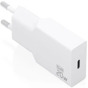 Cargador de Pared GaN Aisens A110-0997/ 1xUSB Tipo-C/ 20W/ Blanco