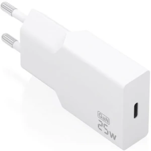Cargador de Pared GaN Aisens A110-0999/ 1xUSB Tipo-C/ 25W/ Blanco