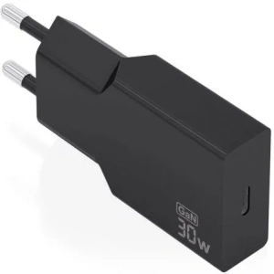 Cargador de Pared GaN Aisens A110-1004/ 1xUSB Tipo-C/ 30W/ Negro