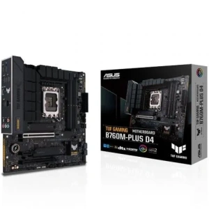 Placa Base Asus TUF GAMING B760M-PLUS D4/ Socket 1700/ DDR4/ PCIe 5.0/ Micro ATX