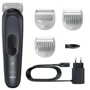 Cortapelos Braun BodyGroomer Series 3 BG3340/ con Batería/ 3 Accesorios