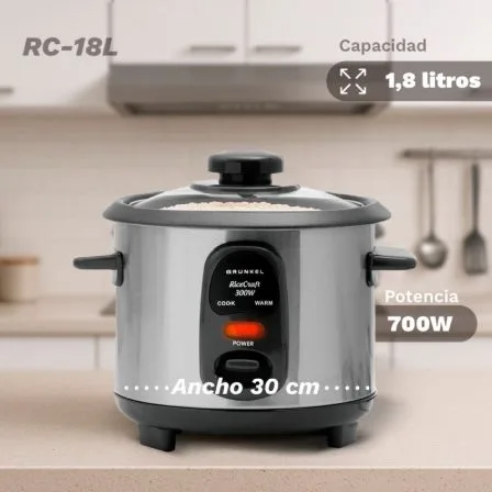 Arrocera Grunkel RC-18L/ 1000W/ Capacidad 1.8L - Imagen 2