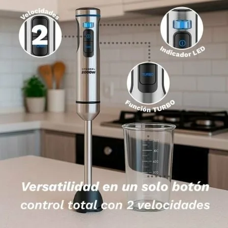 Batidora de mano Grunkel BM-2000EXTREME/ 2000W/ Capacidad 0.8L - Imagen 2