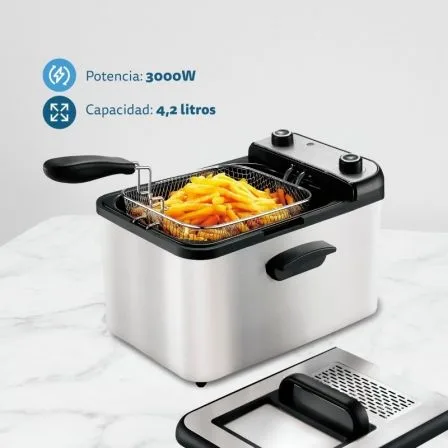 Freidora Grunkel Maxi Fry Pro/ 3000W/ Capacidad 4.2L - Imagen 3