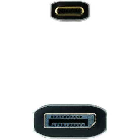 Cable Conversor Nanocable 10.15.5022/ USB Tipo-C Macho - Displayport Macho/ 2m/ Negro - Imagen 3
