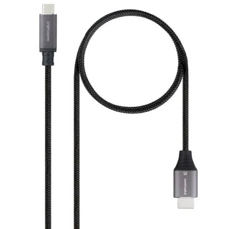 Cable Conversor Nanocable 10.15.5262/ USB Tipo-C Macho - HDMI Macho/ 1.8m/ Negro - Imagen 2