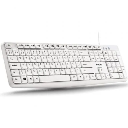 Teclado NGS Heritage HERITAGESPANISH/ Blanco - Imagen 3