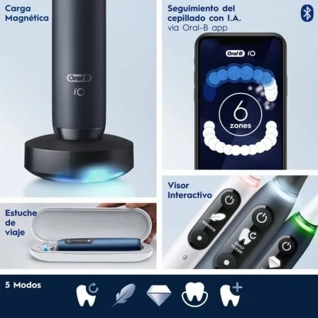 Cepillo Dental Oral-B iO Serie 7S/ Incluye 2 Recambios/ Azul - Imagen 3
