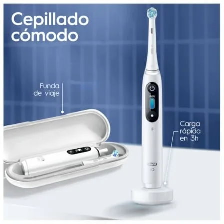 Cepillo Dental Oral-B iO Serie 8N/ Incluye 2 Recambios/ Blanco - Imagen 3