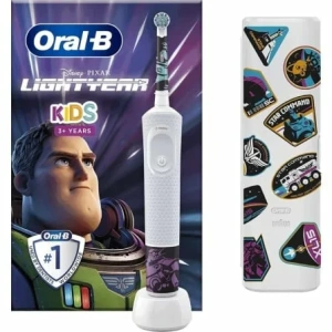 Cepillo Dental Oral-B Vitality Kids Lightyear/ Incluye Funda y 4 Pegatinas Temáticas