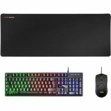 Pack Gaming Mars Gaming MCPX/ Teclado H-MECH + Ratón Óptico + Alfombrilla/ Negro