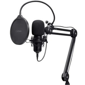 Micrófono Gaming Trust Gaming GXT 270 Emita II+ 25770/ USB/ Negro