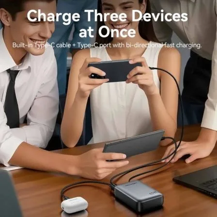 Powerbank 20000mAh Vention FHGH0/ 45W/ Gris/ Incluye Cable USB Tipo-C - Imagen 3