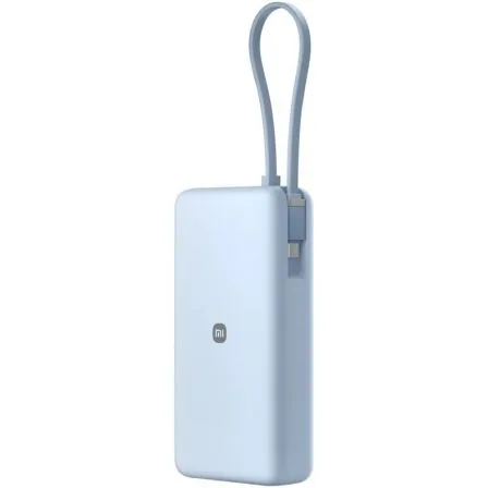 Powerbank 20000mAh Xiaomi 67W Power Bank Integrated Cable/ 67W/ Azul/ Incluye Cable USB Tipo-C - Imagen 3