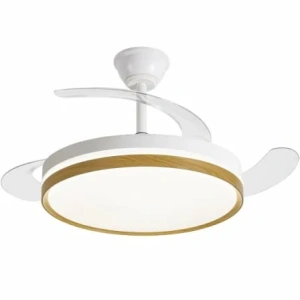 Ventilador de Techo Daewoo con aspas retráctiles DW5010/ 30W/ 3 Aspas/ 6 Velocidades