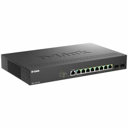 Switch D-Link DMS-1250-10SP/E 8 Puertos/ RJ-45 Gigabit 100/1000/2.5G/ SFP/ PoE - Imagen 2