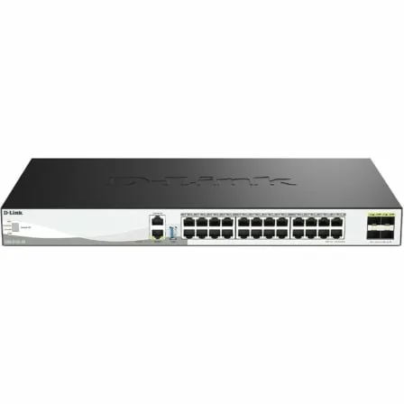 Switch Gestionable D-Link DXS-3130-28/E 24 Puertos/ RJ-45 10Gbps/ SFP/ PoE