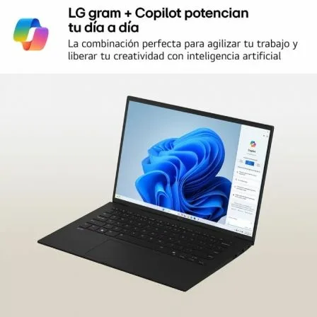 Portátil LG Gram 17Z90T-G.AD8BB Intel Core Ultra 7-255H/ 32GB/ 2TB SSD/ 17"/ Win11 - Imagen 2