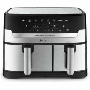 Freidora por Aire Airfryer / Sin Aceite Moulinex Dual Easy Fry & Grill/ 2450W/ Capacidad 8.3L