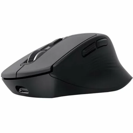 Ratón Inalámbrico Trust Niven Confort 26021/ Batería recargable/ Hasta 3200 DPI/ Negro