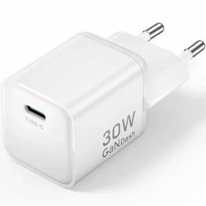 Cargador de Pared GaN Vention FCIW0-EU/ 1xUSB Tipo-C/ 30W