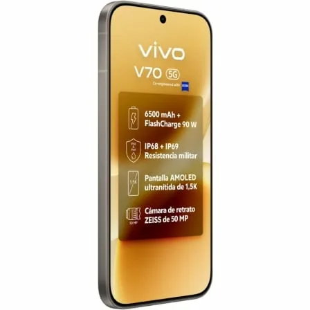 Smartphone Vivo V70 8GB/ 512GB/ 6.59"/ 5G/ Gris - Imagen 3