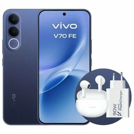 Smartphone Vivo V70 FE 8GB/ 512GB/ 6.83"/ 5G/ Azul/ Incluye Cargador + Auriculares - Imagen 2