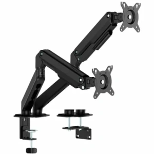 Soporte de Mesa con Contrapeso para 2 Monitores Aisens DT32TSR-451/ Giratorio/ Inclinable/ hasta 9kg