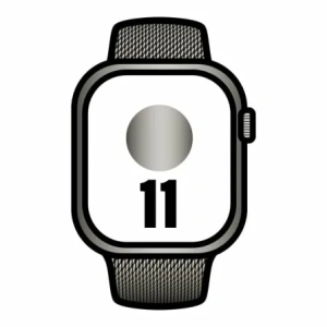 Apple Watch Series 11/ GPS / Cellular/ 46mm/ Titanio Natural/ Correa Milanese Natural S/M