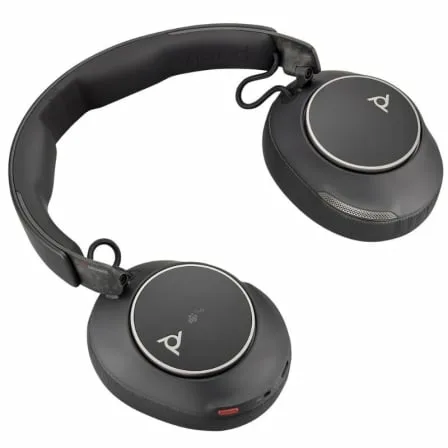 Auriculares Inalámbricos Poly Voyager Surround 80 UC USB Tipo-C + Adaptador USB-C/A/ con Micrófono/ Bluetooth/ Negros - Imagen 3