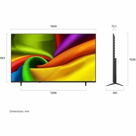 Televisor LG NanoCell 75NU850B6LA 75"/ Ultra HD 4K/ Smart TV/ WiFi/ Negro - Imagen 2