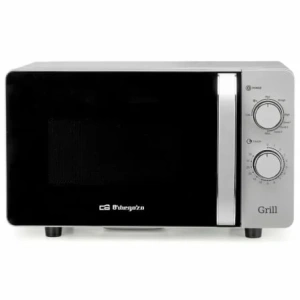 Microondas Orbegozo MIG 2072 CE/ 700W/ Capacidad 20L/ Función Grill/ Gris