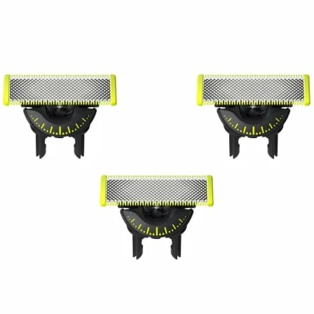 Cabezal de Reemplazo para Afeitadora Eléctrica Philips OneBlade/ Pack 3