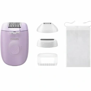 Depiladora Philips Epilator Series 4000 BRE257/ con Batería/ 4 Accesorios