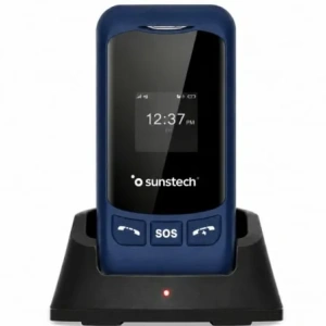 Teléfono Móvil Sunstech CELT26 para Personas Mayores/ Azul
