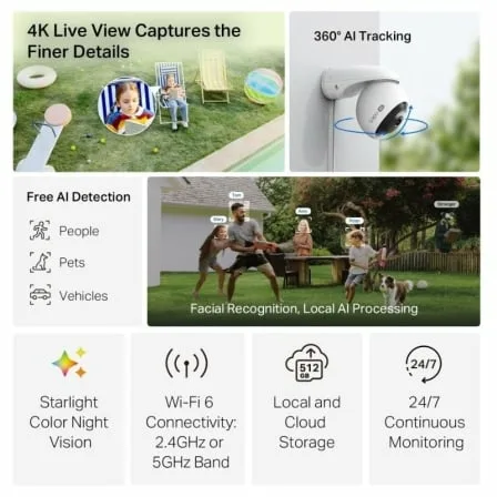 Cámara de Videovigilancia TP-Link Tapo C560WS/ Visión Nocturna/ Control desde APP - Imagen 2
