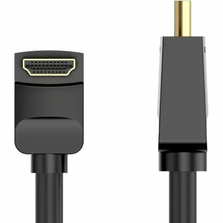 Cable HDMI 2.0 4K Acodado Vention AARBF/ HDMI Macho - HDMI Macho/ 1m/ Negro - Imagen 2