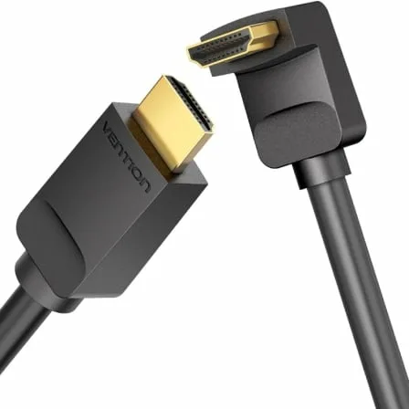 Cable HDMI 2.0 4K Acodado Vention AARBF/ HDMI Macho - HDMI Macho/ 1m/ Negro - Imagen 3