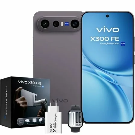 Smartphone Vivo X300 FE 12GB/ 512GB/ 6.31"/ 5G/ Negro/ Incluye Extensor Teleobjetivo