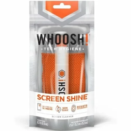 Kit Limpiador de Pantallas de Bolsillo Whoosh Kit Pocket WSH001/ Spray 8ml + Paño Microfibra - Imagen 3
